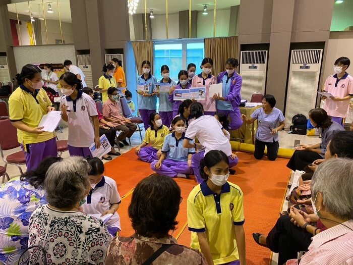 โครงการ "สูงวัยอย่างมีคุณภาพ จัดการตนเองได้เต็มศักยภาพแบบองค์รวม" โดยการ ร่วมกันของ 4 สถาบัน เครือข่าย สสอท โซน 1