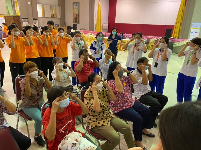 โครงการ "สูงวัยอย่างมีคุณภาพ จัดการตนเองได้เต็มศักยภาพแบบองค์รวม" โดยการ ร่วมกันของ 4 สถาบัน เครือข่าย สสอท โซน 1