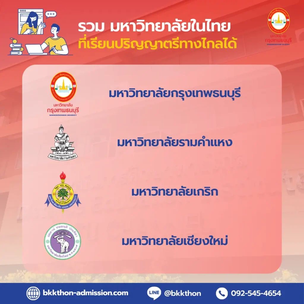รวม มหาวิทยาลัยในไทย ที่เรียนปริญญาตรีออนไลน์ เรียบจบได้วุฒิ-01